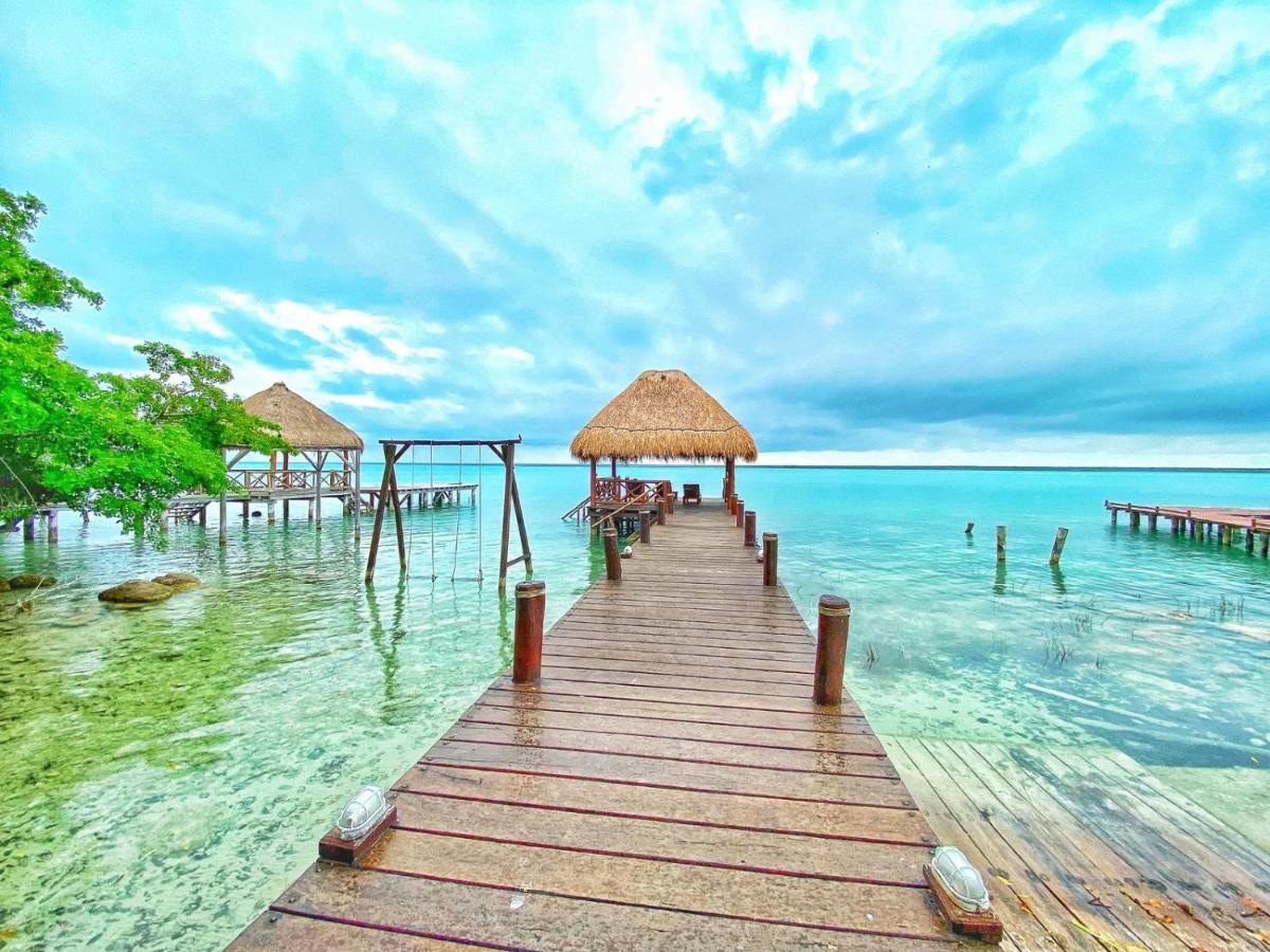 Hotel Boutique Las Nubes Bacalar Bagian luar foto