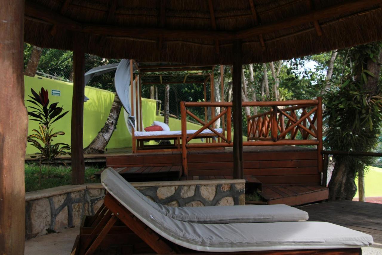 Hotel Boutique Las Nubes Bacalar Bagian luar foto